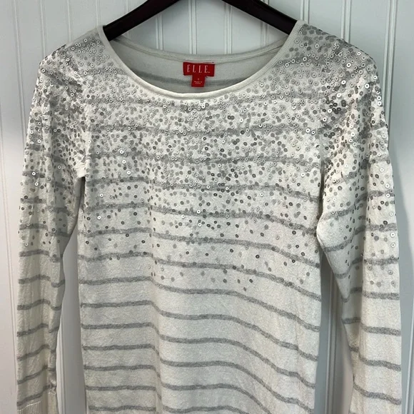 ✨ Sequin and Striped Sweater - Picture 6 of 6